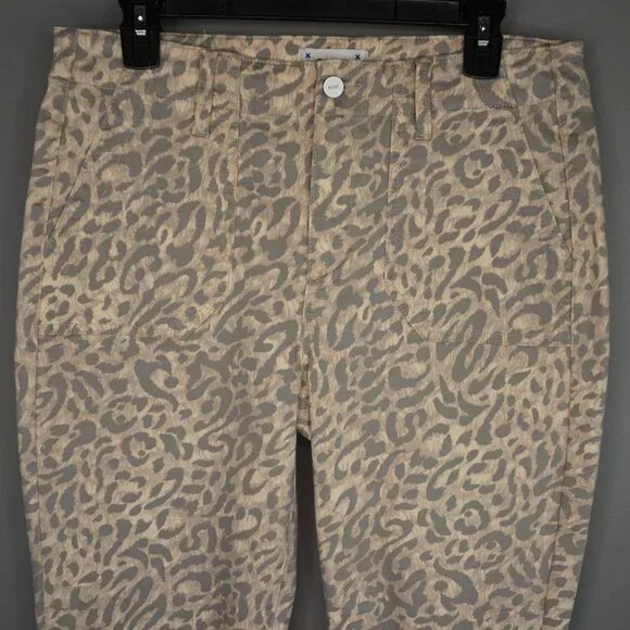 New Paige Mayslie Jogger Pants in Tortoise Shell Cheetah size 29